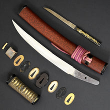 Load image into Gallery viewer, Authentic JAPANESE SAMURAI KATANA SWORD TANTO MUNECHIKA 宗近 w/NTHK CERTIFICATE ANTIQUE