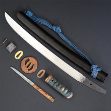 Load image into Gallery viewer, Authentic JAPANESE SAMURAI KATANA SWORD WAKIZASHI SUE SEKI 末関 w/NTHK CERTIFICATE w/KOSHIRAE ANTIQUE
