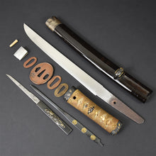 Load image into Gallery viewer, Authentic JAPANESE SAMURAI KATANA SWORD TANTO SUKEYOSHI 祐芳 w/NBTHK KICHO PAPERx2 ANTIQUE