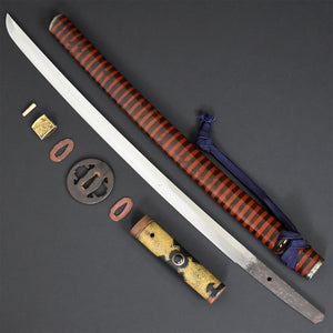 Authentic JAPANESE SAMURAI KATANA SWORD WAKIZASHI SUE-MIHARA 末三原 w/NBTHK KICHO PAPER w/KOSHIRAE ANTIQUE