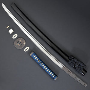 Authentic NIHONTO JAPANESE SAMURAI LONG SWORD KATANA KUNIMOTO 國元 w/NTHK CERTIFICATE w/KOSHIRAE ANTIQUE