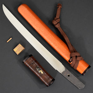 Authentic JAPANESE SAMURAI KATANA SWORD TANTO SUKESADA 祐定 w/NBTHK KICHO PAPER ANTIQUE