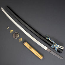 Load image into Gallery viewer, Authentic NIHONTO JAPANESE SAMURAI LONG SWORD KATANA MASAYOSHI 正吉 signed w/NBTHK KICHO PAPER w/KOSHIRAE ANTIQUE