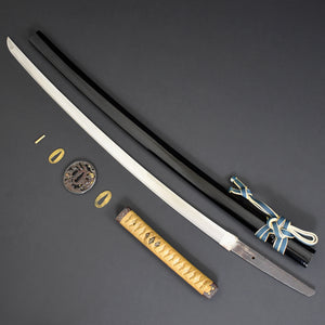Authentic NIHONTO JAPANESE SAMURAI LONG SWORD KATANA MASAYOSHI 正吉 signed w/NBTHK KICHO PAPER w/KOSHIRAE ANTIQUE
