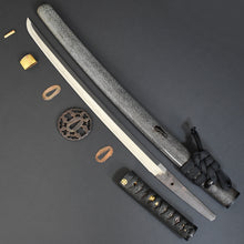 Load image into Gallery viewer, Authentic JAPANESE SAMURAI KATANA SWORD WAKIZASHI KANEMOTO 兼元 w/NTHK CERTIFICATE ANTIQUE