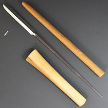 Load image into Gallery viewer, Authentic JAPANESE SAMURAI KATANA SWORD SPEAR YARI MUNEHARU 宗春 signed w/NBTHK KICHO PAPER ANTIQUE