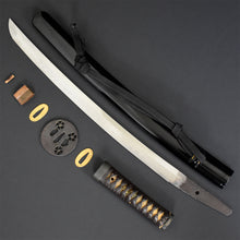 Load image into Gallery viewer, Authentic JAPANESE SAMURAI KATANA SWORD WAKIZASHI JYUMYO 寿命 w/NTHK CERTIFICATE w/KOSHIRAE ANTIQUE