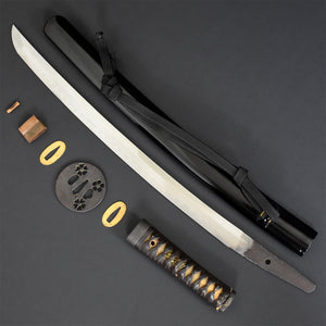 Authentic JAPANESE SAMURAI KATANA SWORD WAKIZASHI JYUMYO 寿命 w/NTHK CERTIFICATE w/KOSHIRAE ANTIQUE