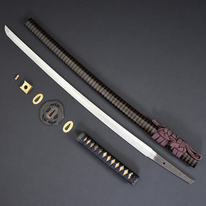Authentic NIHONTO JAPANESE SAMURAI LONG SWORD KATANA YOSHIKUNI 吉國 signed w/NBTHK HOZON PAPER w/KOSHIRAE ANTIQUE