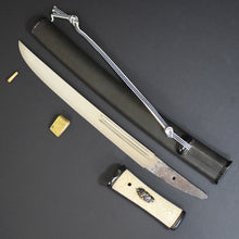 Load image into Gallery viewer, Authentic JAPANESE SAMURAI KATANA SWORD WAKIZASHI JYUMYO 寿命 w/NTHK CERTIFICATE w/KOSHIRAE ANTIQUE
