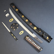 Load image into Gallery viewer, Authentic JAPANESE SAMURAI KATANA SWORD WAKIZASHI MIHARA 三原 w/NTHK CERTIFICATE ANTIQUE