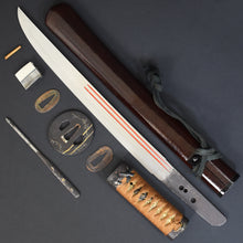 Load image into Gallery viewer, Authentic JAPANESE SAMURAI KATANA SWORD TANTO SUKESADA 祐定 signed w/NBTHK TOKUBETSU KICHO PAPER w/KOSHIRAE ANTIQUE