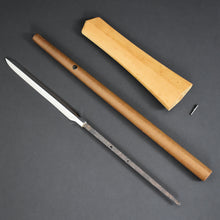 Load image into Gallery viewer, Authentic JAPANESE SAMURAI KATANA SWORD SPEAR YARI KANETSUGU 包次 signed w/NBTHK HOZON PAPER ANTIQUE
