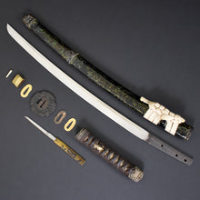 Load image into Gallery viewer, Authentic JAPANESE SAMURAI KATANA SWORD WAKIZASHI TADAHIRO 忠廣 signed w/NBTHK TOKUBETSU KICHO PAPER w/KOSHIRAE ANTIQUE