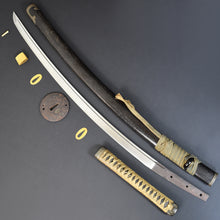 Load image into Gallery viewer, Authentic NIHONTO JAPANESE SAMURAI LONG SWORD KATANA AIZU KAIMIHARA 貝三原 w/NTHK CERTIFICATE w/KOSHIRAE ANTIQUE