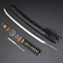 Load image into Gallery viewer, Authentic JAPANESE SAMURAI KATANA SWORD WAKIZASHI KANESHIGE 兼重 signed w/NBTHK TOKUBETSU KICHO PAPER w/KOSHIRAE ANTIQUE
