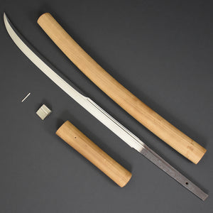Authentic JAPANESE SAMURAI KATANA SWORD NAGINATA NAMINOHIRA 波平 w/NBTHK KICHO PAPER w/SHIRASAYA ANTIQUE