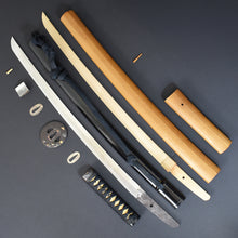 Load image into Gallery viewer, Authentic JAPANESE SAMURAI KATANA SWORD WAKIZASHI KIYOMITSU 清光 signed w/NBTHK KICHO PAPER w/KOSHIRAE ANTIQUE