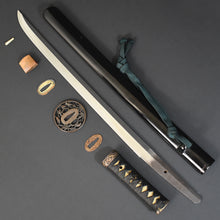 Load image into Gallery viewer, Authentic JAPANESE SAMURAI KATANA SWORD WAKIZASHI YUKIYASU 行安 signed w/NBTHK TOKUBETSU KICHO PAPER w/KOSHIRAE ANTIQUE