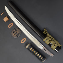 Load image into Gallery viewer, Authentic JAPANESE SAMURAI KATANA SWORD WAKIZASHI KANEFUSA 兼房 w/NTHK CERTIFICATE w/KOSHIRAE ANTIQUE