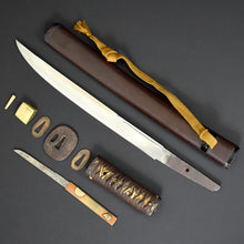 Load image into Gallery viewer, Authentic JAPANESE SAMURAI KATANA SWORD TANTO NAOMASA 直正 w/NBTHK KICHO PAPER ANTIQUE