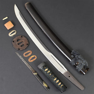 Authentic JAPANESE SAMURAI KATANA SWORD WAKIZASHI SADATSUGU 貞次 signed w/NBTHK TOKUBETSU KICHO PAPER w/KOSHIRAE ANTIQUE