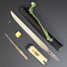 Load image into Gallery viewer, Authentic JAPANESE SAMURAI KATANA SWORD TANTO YOSHIKANE 吉包 w/NBTHK KICHO PAPER ANTIQUE