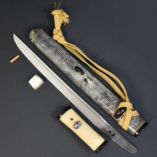 Load image into Gallery viewer, Authentic JAPANESE SAMURAI KATANA SWORD TANTO KANEKAGE 兼景 signed w/NBTHK HOZON PAPER ANTIQUE