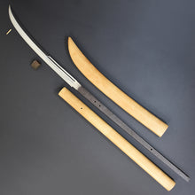 Load image into Gallery viewer, Authentic JAPANESE SAMURAI KATANA SWORD NAGINATA NOBUKUNI 信国 w/NTHK CERTIFICATE w/SHIRASAYA ANTIQUE
