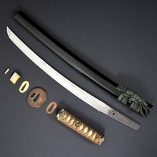 Load image into Gallery viewer, Authentic JAPANESE SAMURAI KATANA SWORD WAKIZASHI ECHIZEN SEKI 越前関 w/NTHK CERTIFICATE w/KOSHIRAE ANTIQUE