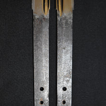 Load image into Gallery viewer, Authentic JAPANESE SAMURAI KATANA SWORD NAGINATA KUNITSUGU 國次 signed w/NTHK CERTIFICATE ANTIQUE DOUBLE EDGED BLADE
