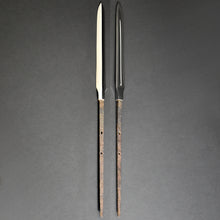 Load image into Gallery viewer, Authentic JAPANESE SAMURAI KATANA SWORD SPEAR YARI KANETSUGU 包次 signed w/NBTHK HOZON PAPER ANTIQUE