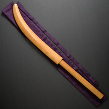 Load image into Gallery viewer, Authentic JAPANESE SAMURAI KATANA SWORD NAGINATA KUNITSUGU 國次 signed w/NTHK CERTIFICATE ANTIQUE DOUBLE EDGED BLADE