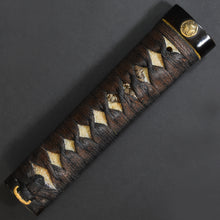Load image into Gallery viewer, Authentic JAPANESE SAMURAI KATANA SWORD WAKIZASHI MIHARA 三原 w/NTHK CERTIFICATE ANTIQUE