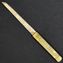 Load image into Gallery viewer, Authentic JAPANESE SAMURAI KATANA SWORD TANTO KANESHIGE 包重 w/NTHK CERTIFICATE ANTIQUE