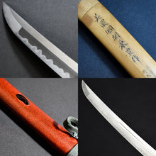Load image into Gallery viewer, Authentic NIHONTO JAPANESE SAMURAI SWORD WAKIZASHI KANETOYO 兼豊 signed w/NTHK CERTIFICATE w/KOSHIRAE and SHIRASAYA ANTIQUE