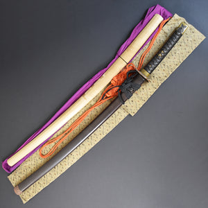 Authentic NIHONTO JAPANESE SAMURAI LONG SWORD KATANA YASUKUNI 安国 signed w/NBTHK TOKUBETSU KICHO PAPER w/KOSHIRAE and SHIRASAYA ANTIQUE