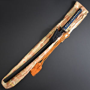 Authentic NIHONTO JAPANESE SAMURAI LONG SWORD KATANA KUNIMOTO 國元 w/NTHK CERTIFICATE w/KOSHIRAE ANTIQUE