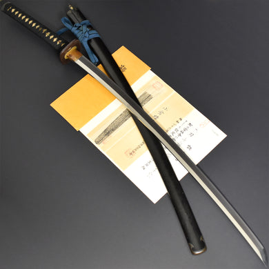 Authentic NIHONTO APANESE SAMURAI LONG SWORD KATANA ONIZUKA 鬼塚 w/NBTHK KICHO PAPER w/KOSHIRAE ANTIQUE 71.4cm