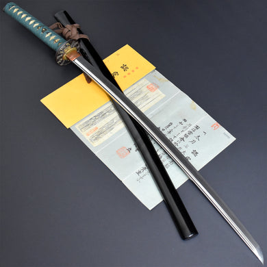 Authentic NIHONTO JAPANESE SAMURAI LONG SWORD KATANA NOBUKIYO 延清 signed w/NBTHK TOKUBETSU KICHO PAPER w/KOSHIRAE ANTIQUE