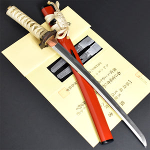Handmade Last Samurai Japanese Katana Wakizashi Tanto Sword Set Sharp Blade  Red