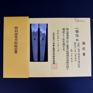 Authentic JAPANESE SAMURAI KATANA SWORD WAKIZASHI NOBUYOSHI 信吉 signed w/NBTHK TOKUBETSU HOZON PAPER ANTIQUE