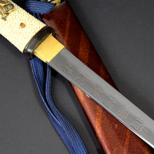 Load image into Gallery viewer, ANTIQUE NIHONTO JAPANESE SAMURAI KATANA SWORD TANTO SUKEMUNE 助宗 signed w/KOSHIRAE and SHIRASAYA