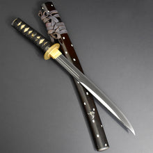 Load image into Gallery viewer, Authentic JAPANESE SAMURAI KATANA SWORD TANTO RYOUKAI 了戒 w/NBTHK HOZON PAPER ANTIQUE