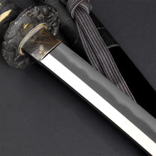 Load image into Gallery viewer, Authentic JAPANESE SAMURAI KATANA SWORD LONG WAKIZASHI MONJYU 文珠 w/NBTHK HOZON PAPER w/KOSHIRAE and SHIRASAYA ANTIQUE 59.2cm