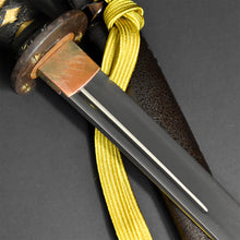 Load image into Gallery viewer, Authentic JAPANESE SAMURAI KATANA SWORD TANTO HIROMITSU 弘光 signed w/NBTHK HOZON PAPER ANTIQUE