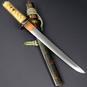 ANTIQUE NIHONTO JAPANESE SAMURAI KATANA SWORD TANTO SUKESADA 祐定 signed w/KOSHIRAE and SHIRASAYA