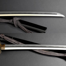 Load image into Gallery viewer, Authentic JAPANESE SAMURAI KATANA SWORD LONG WAKIZASHI MONJYU 文珠 w/NBTHK HOZON PAPER w/KOSHIRAE and SHIRASAYA ANTIQUE 59.2cm