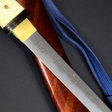 Load image into Gallery viewer, ANTIQUE NIHONTO JAPANESE SAMURAI KATANA SWORD TANTO SUKEMUNE 助宗 signed w/KOSHIRAE and SHIRASAYA