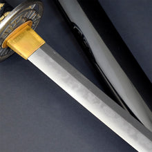 Load image into Gallery viewer, Authentic NIHONTO JAPANESE SAMURAI LONG SWORD KATANA AKIHIRO 秋広 signed w/NTHK CERTIFICATE w/KOSHIRAE HITATSURA BLADE ANTIQUE